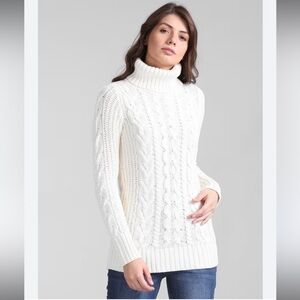 Croft & Barrow - Women’s White Turtleneck Sweater